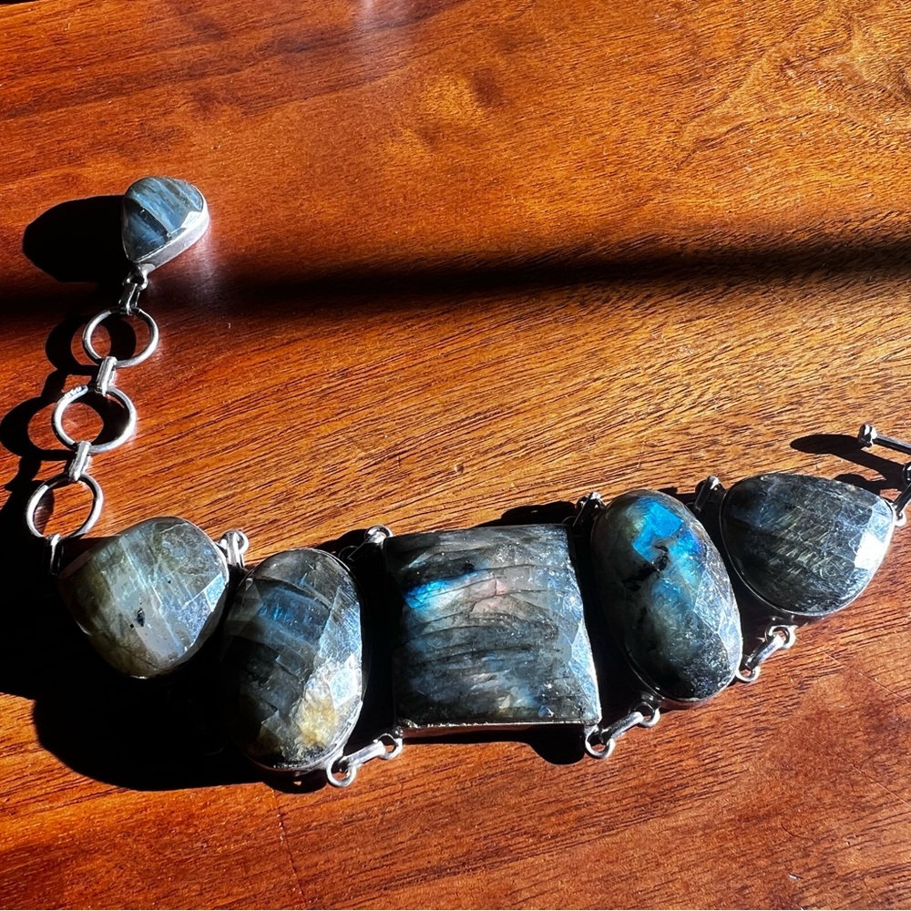 Labradorite Silver Bracelet